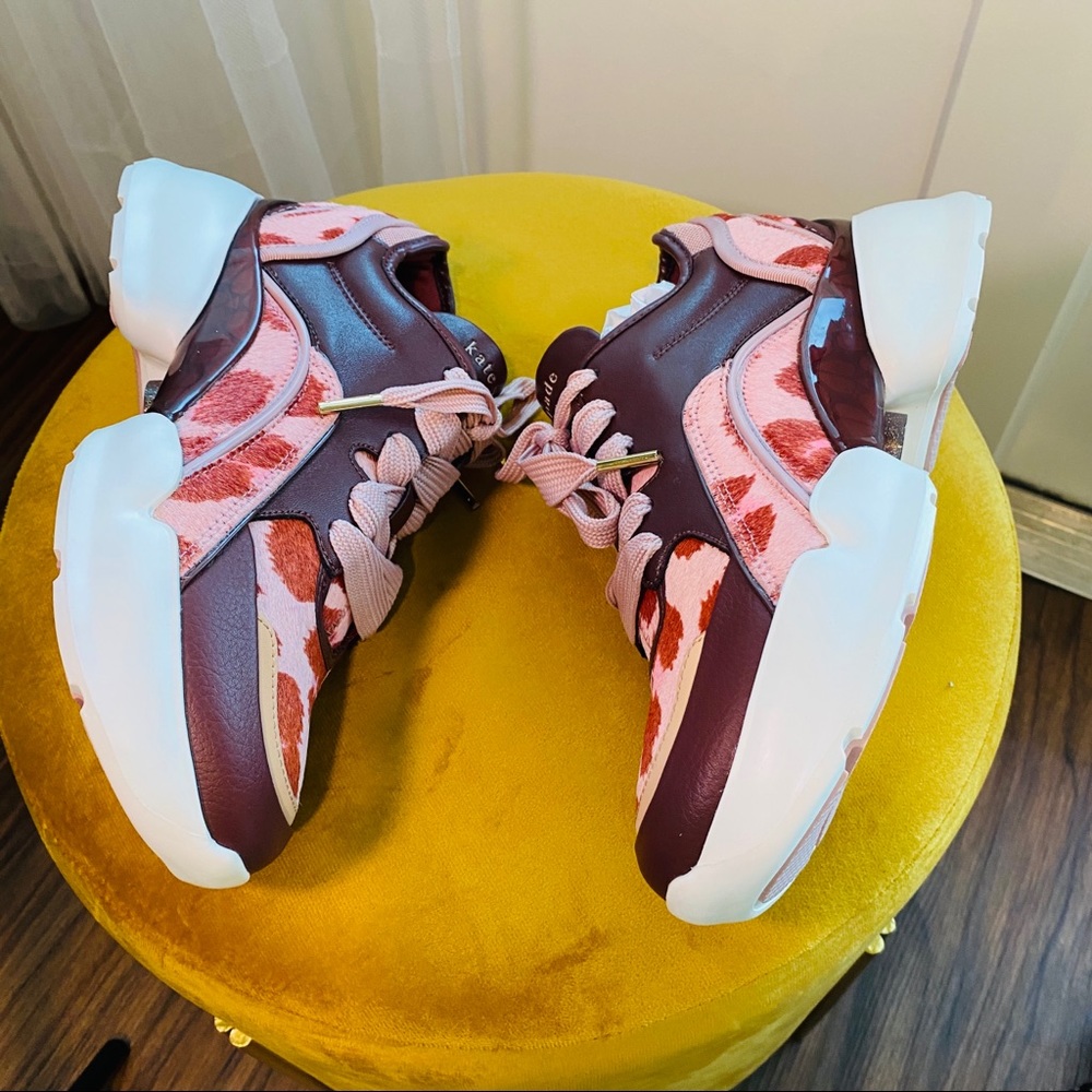 Kate Spade New York Womens Athletic Bulky Cloud Sneaker Multi Pink Sz 7.5 - Picture 3 of 10